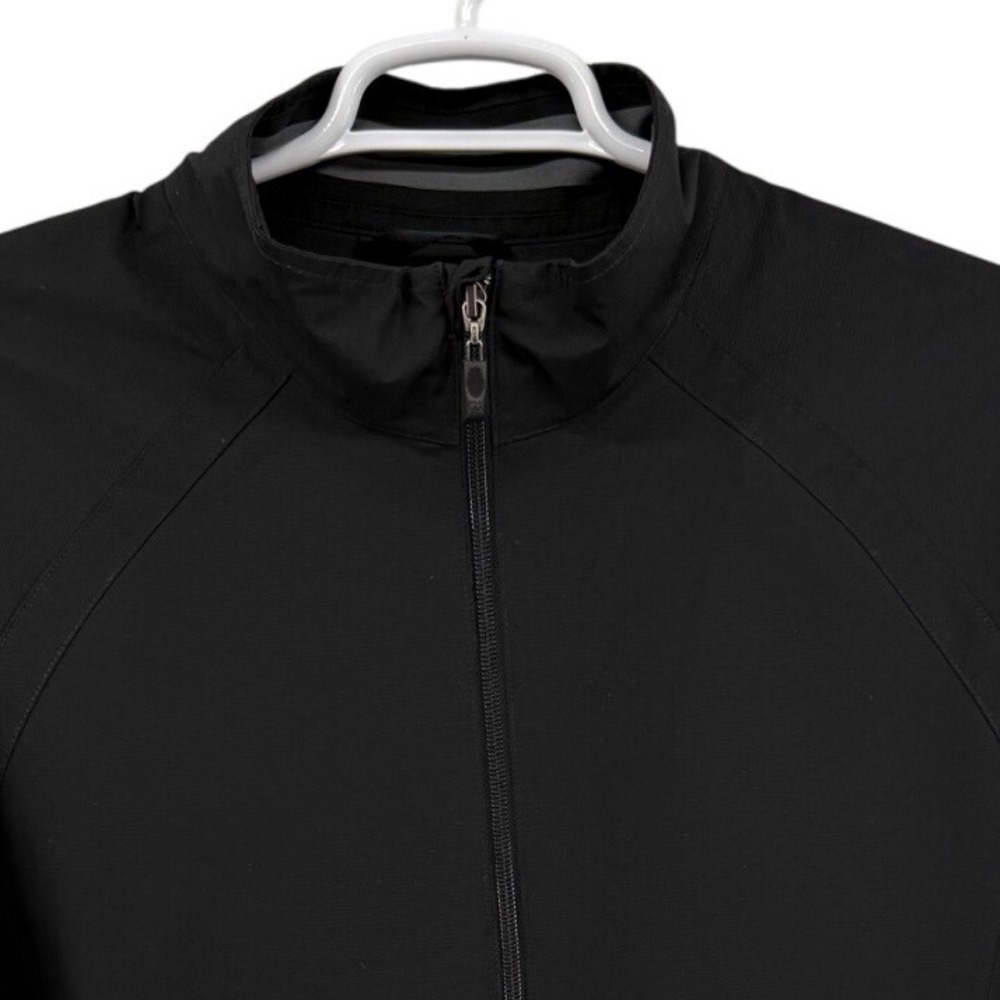 Cutter & Buck L Black CB WeatherTec 1/2 Zip Windbreaker Country Club of Roswell